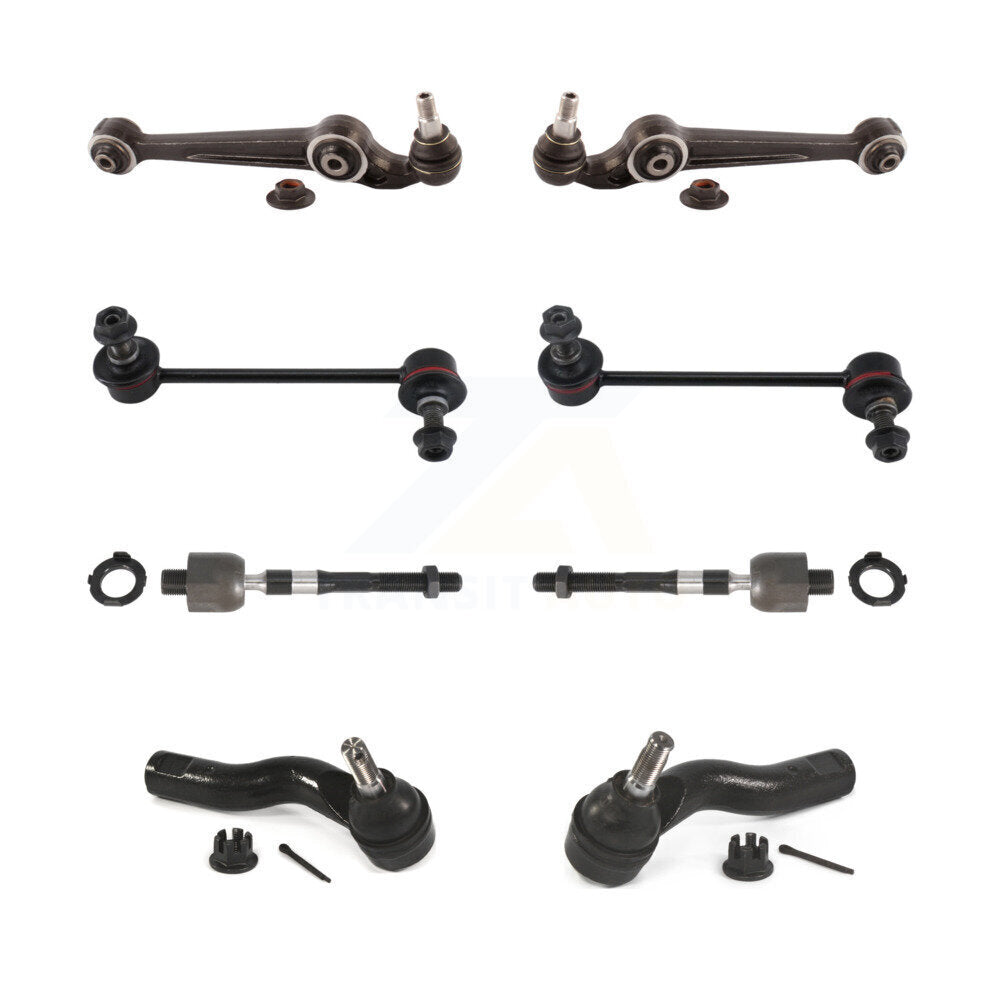 Front Lower Forward Control Arm & Ball Joint Tie Rod End Link Kit (8Pc) For Mazda 6 Ford KTR-105688
