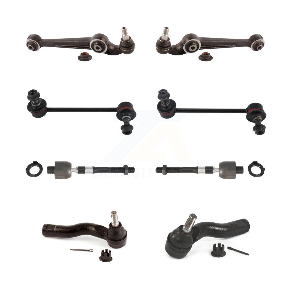 Front Lower Forward Control Arm & Ball Joint Tie Rod End Link Kit (8Pc) For Mazda 6 Ford KTR-105689