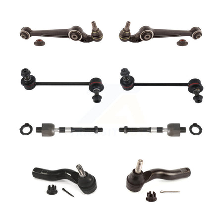 Front Lower Forward Control Arm Ball Joint Tie Rod End Link Kit (8Pc) For Ford Fusion MKZ KTR-105690