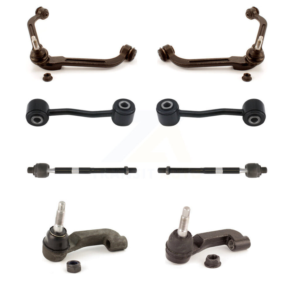 Front Upper Control Arm Ball Joint Tie Rod End Link Kit (8Pc) For 2006-2007 Jeep Liberty KTR-105717