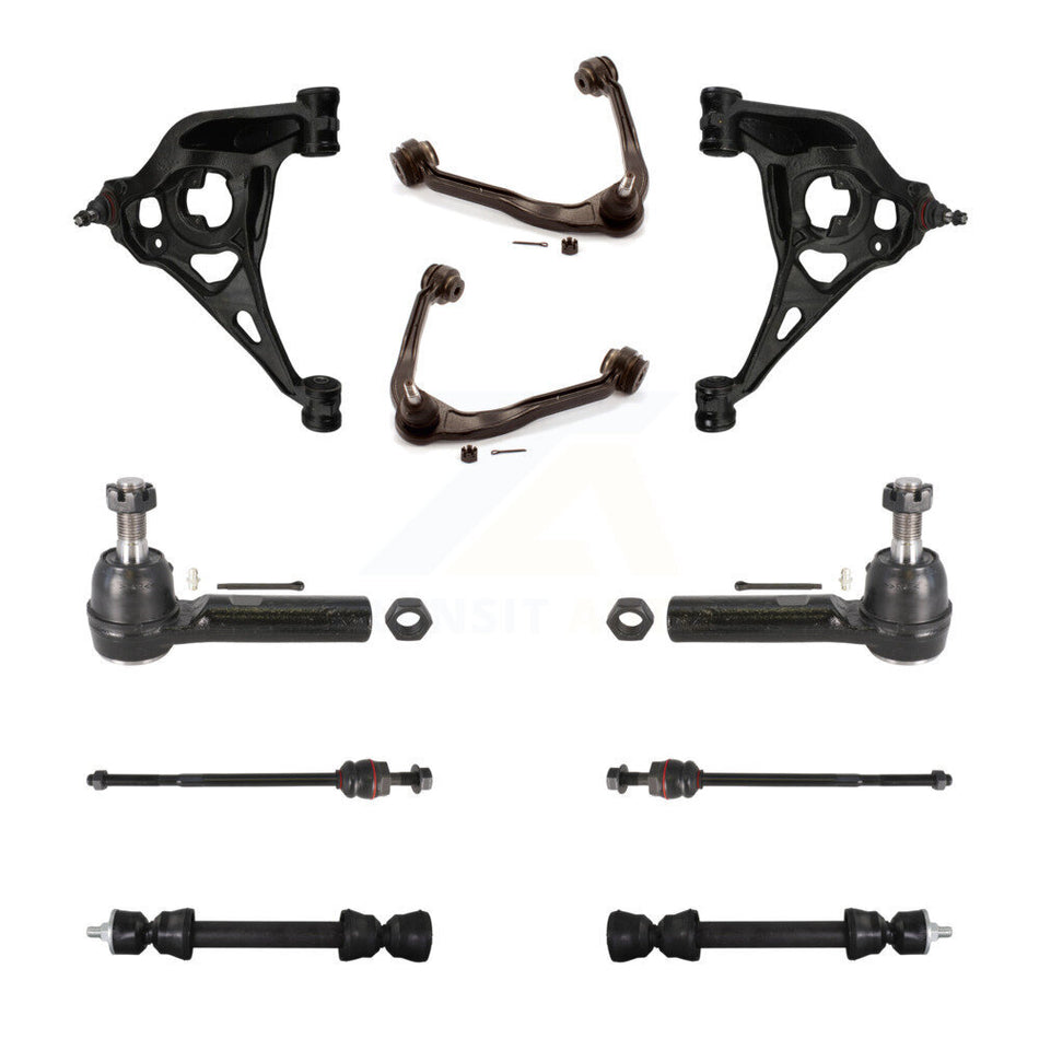Front Upper & Lower Control Arms Tie Rods Link Sway Bar Kit (10Pc) For Chevrolet Express KTR-105751