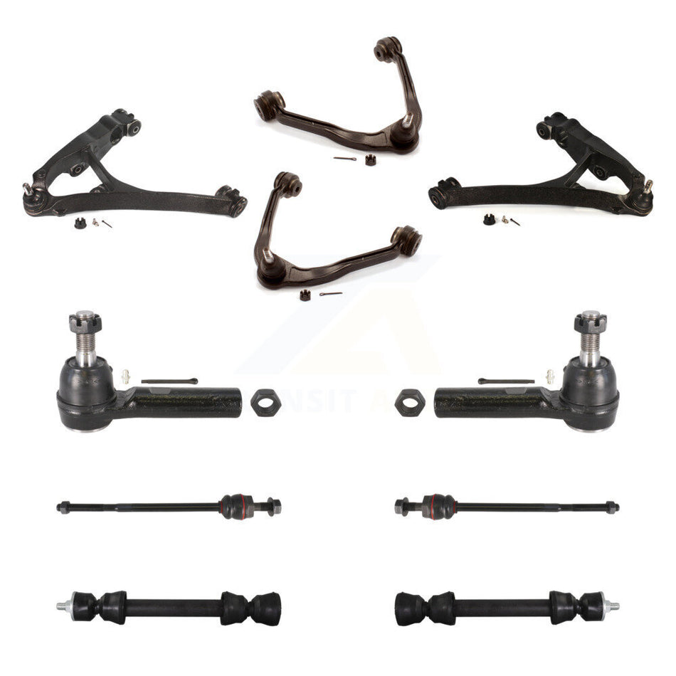 Front Upper & Lower Control Arms Tie Rods Link Sway Bar Kit (10Pc) For GMC Savana 2500 KTR-105752