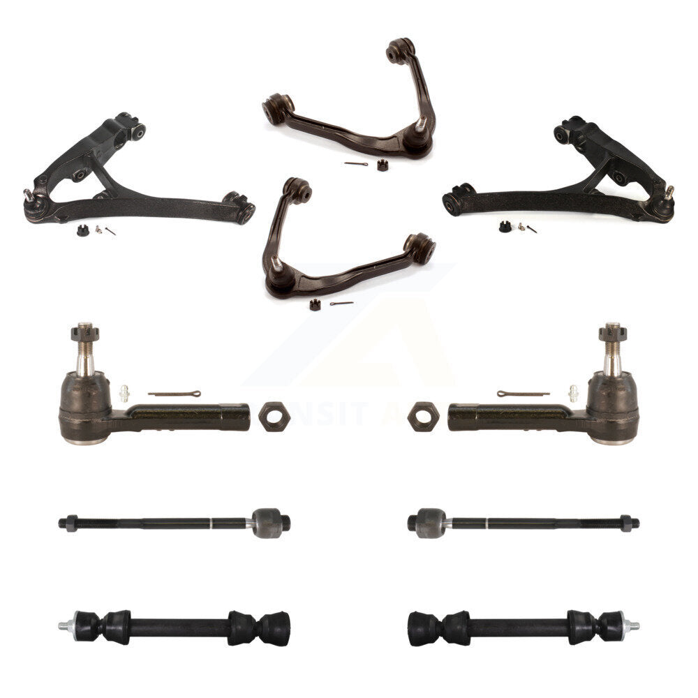 Front Upper & Lower Control Arms Tie Rods Link Sway Bar Kit (10Pc) For GMC Sierra 1500 KTR-105755