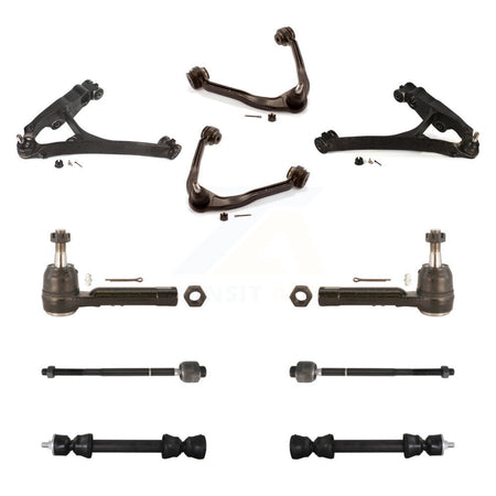 Front Upper & Lower Control Arms Tie Rods Link Sway Bar Kit (10Pc) For GMC Sierra 1500 KTR-105755