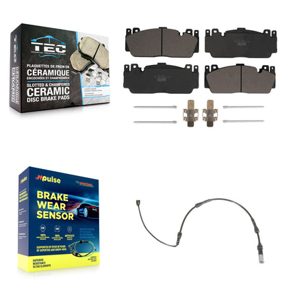Front Ceramic Brake Pads & Wear Sensor Kit For BMW M4 M2 M3 With Composite Brakes KTW-100006