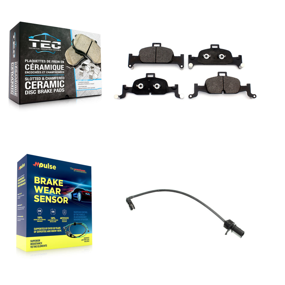 Front Ceramic Disc Brake Pads Wear Sensor Kit For Audi A4 Quattro A5 Sportback allroad A6 KTW-100022