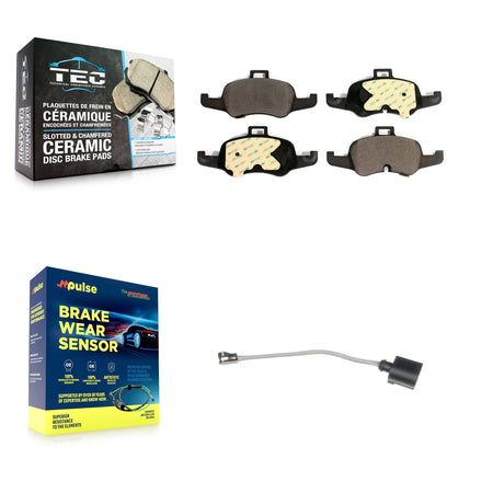 Front Ceramic Disc Brake Pads And Wear Sensors Kit For Audi TTS Quattro KTW-100069