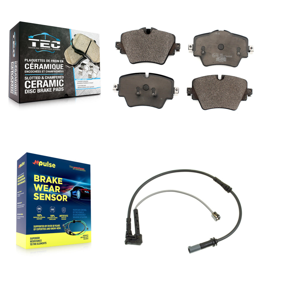 Front Ceramic Brake Pad Wear Sensor Kit For BMW X1 Mini Cooper Countryman X2 Clubman 228i KTW-100071