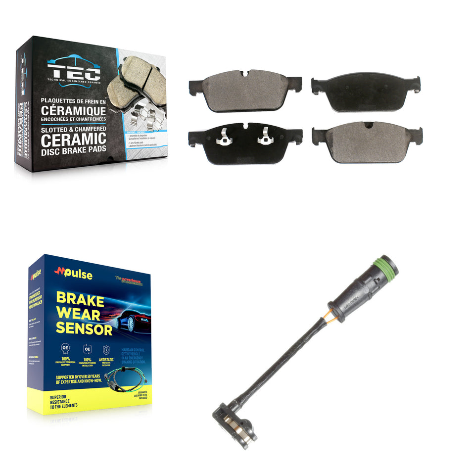 Front Ceramic Disc Brake Pads Wear Sensor Kit For Mercedes-Benz GL350 GL550 GL450 GLS350d KTW-100099