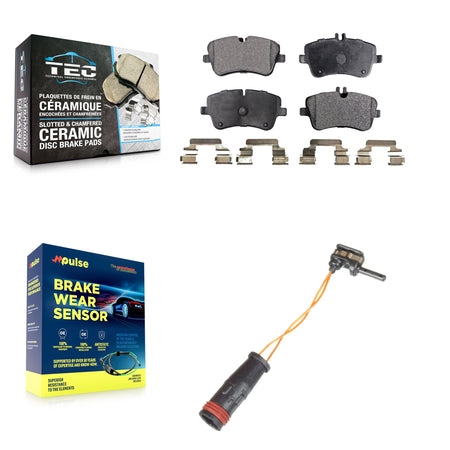 Front Ceramic Brake Pad Wear Sensor Kit For Mercedes-Benz C240 C230 C280 C320 SLK280 C350 KTW-100112