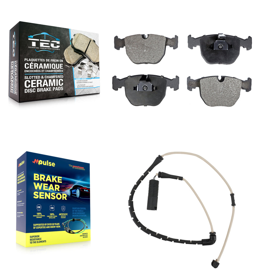 Front Ceramic Disc Brake Pads And Wear Sensors Kit For Land Rover Range KTW-100127