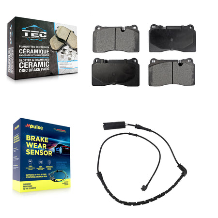 Front Ceramic Brake Pad Wear Sensor Kit For 06-09 Land Rover Range 4.2L with Supercharged KTW-100145