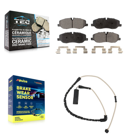 Front Ceramic Disc Brake Pads And Wear Sensors Kit For Land Rover Range KTW-100146