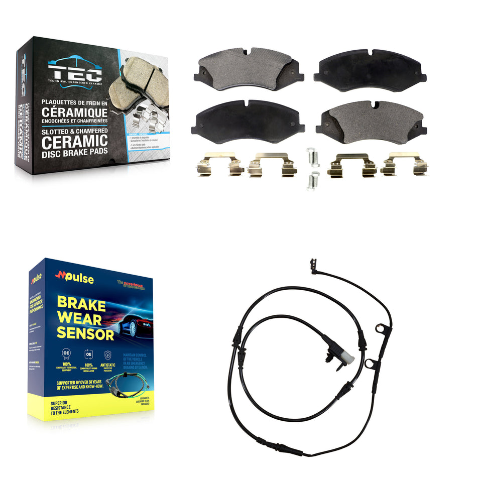 Front Ceramic Disc Brake Pad Wear Sensor Kit For Land Rover Range Sport with Brembo KTW-100176