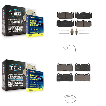 Front Rear Ceramic Brake Pad And Wear Sensor Kit For BMW M2 With Composite Brakes KTW-100294
