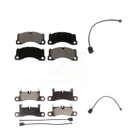 Front Rear Ceramic Disc Brake Pads Extra Wear Sensor Kit For Porsche Cayenne with Harness KTW-100301