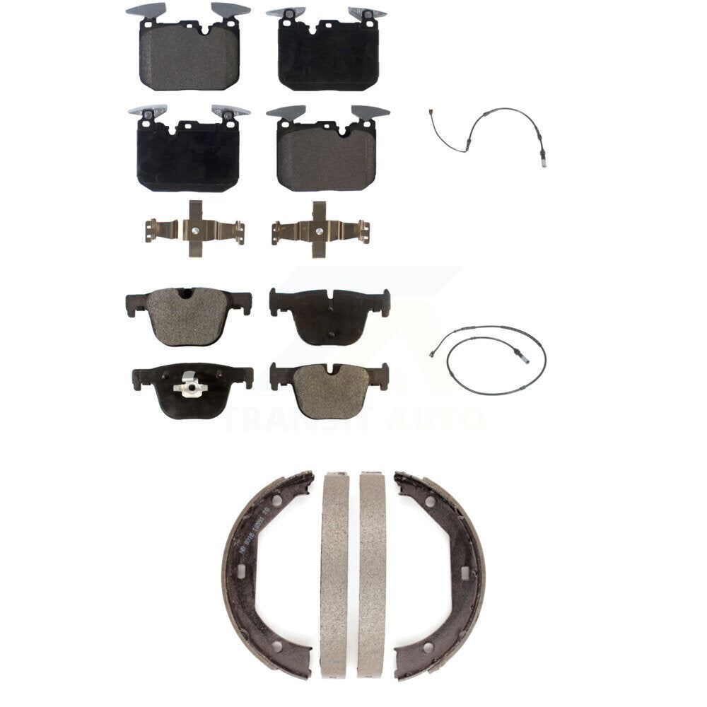 Front Rear Ceramic Brake Pads Wear Sensor Kit (5Pc) For BMW 340i xDrive 435i 440i Gran GT KTW-100740