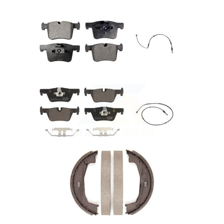 Front Rear Ceramic Disc Brake Pad And Wear Sensor Kit (5Pc) For BMW 320i xDrive 328d 2.0L KTW-100743