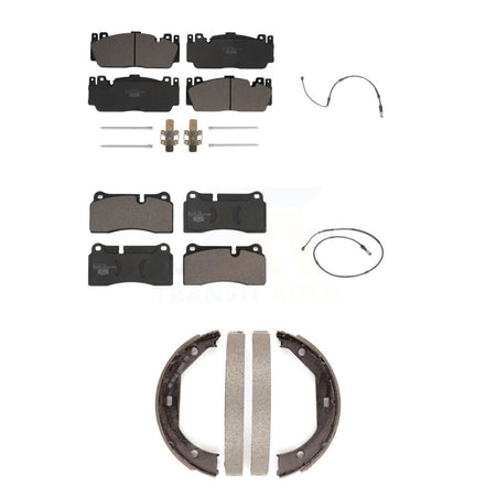 Front Rear Ceramic Disc Brake Pads And Wear Sensors Kit (5Pc) For BMW M2 KTW-100752