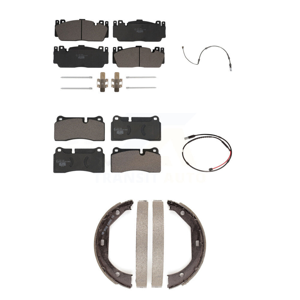Front Rear Ceramic Disc Brake Pads And Wear Sensors Kit (5Pc) For BMW M3 M2 KTW-100761