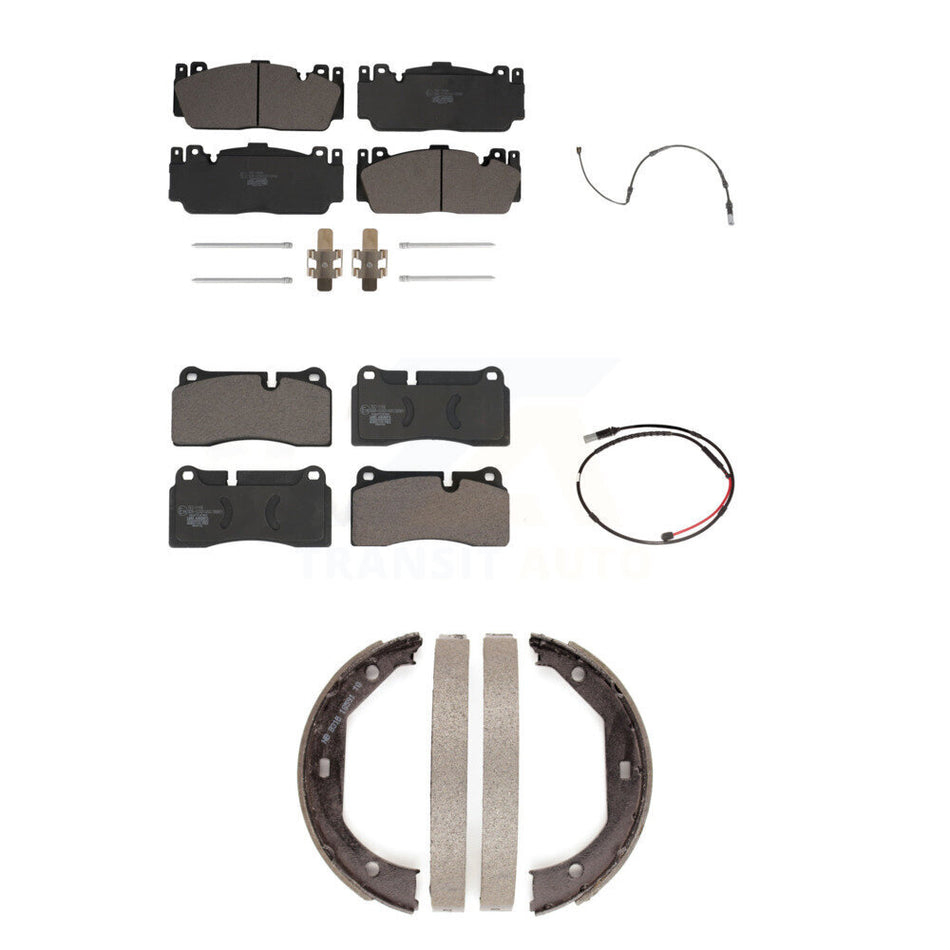 Front Rear Ceramic Disc Brake Pads And Wear Sensors Kit (5Pc) For BMW M3 M2 KTW-100761