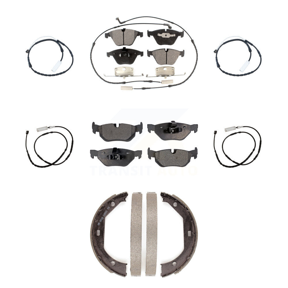 Front Rear Ceramic Disc Brake Pads And Extra Wear Sensors Kit (7Pc) For BMW X1 KTW-100797