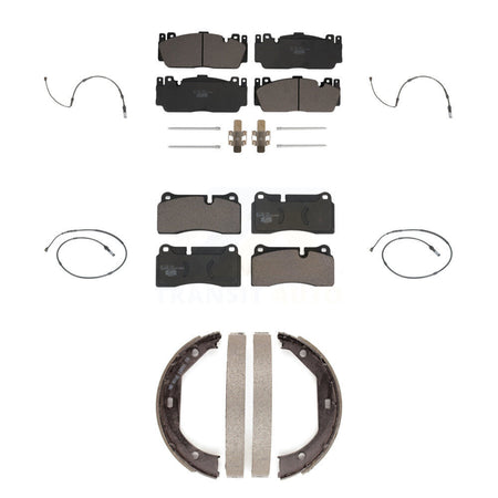 Front Rear Ceramic Disc Brake Pads And Wear Sensors Kit (7Pc) For BMW M2 KTW-100811