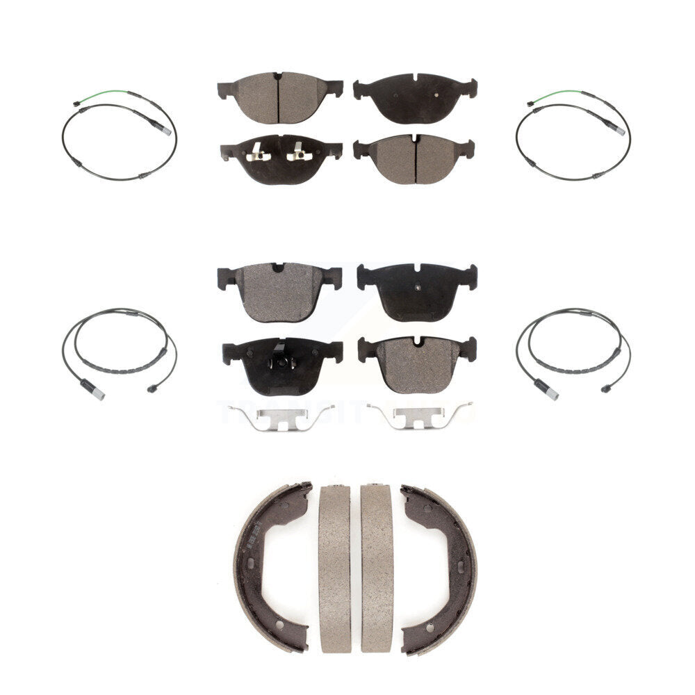 Front Rear Ceramic Disc Brake Pad Wear Sensor Kit (7Pc) For BMW X5 X6 xDrive50i with 4.4L KTW-100833
