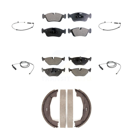Front Rear Ceramic Brake Pad And Wear Sensor Kit (7Pc) For BMW 325i 325Ci 320i 323Ci 323i KTW-100855