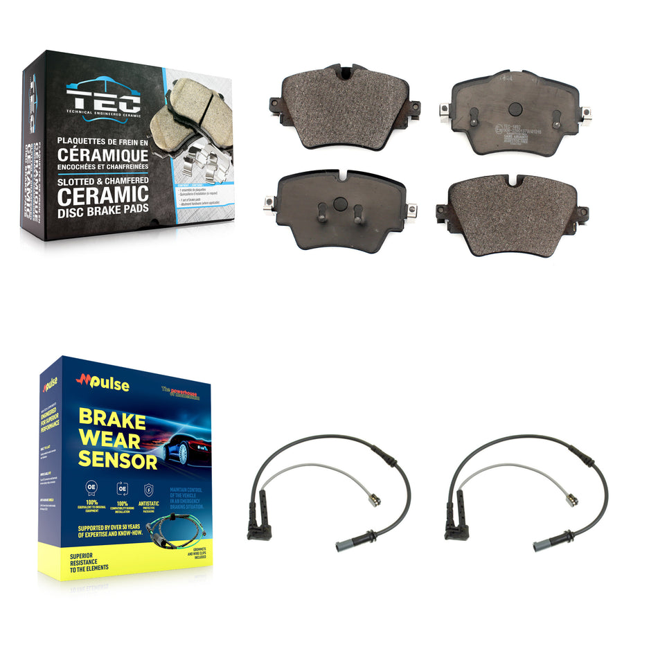 Front Ceramic Brake Pad Wear Sensor Kit For BMW X1 Mini Cooper Countryman X2 Clubman 228i KTW-100906