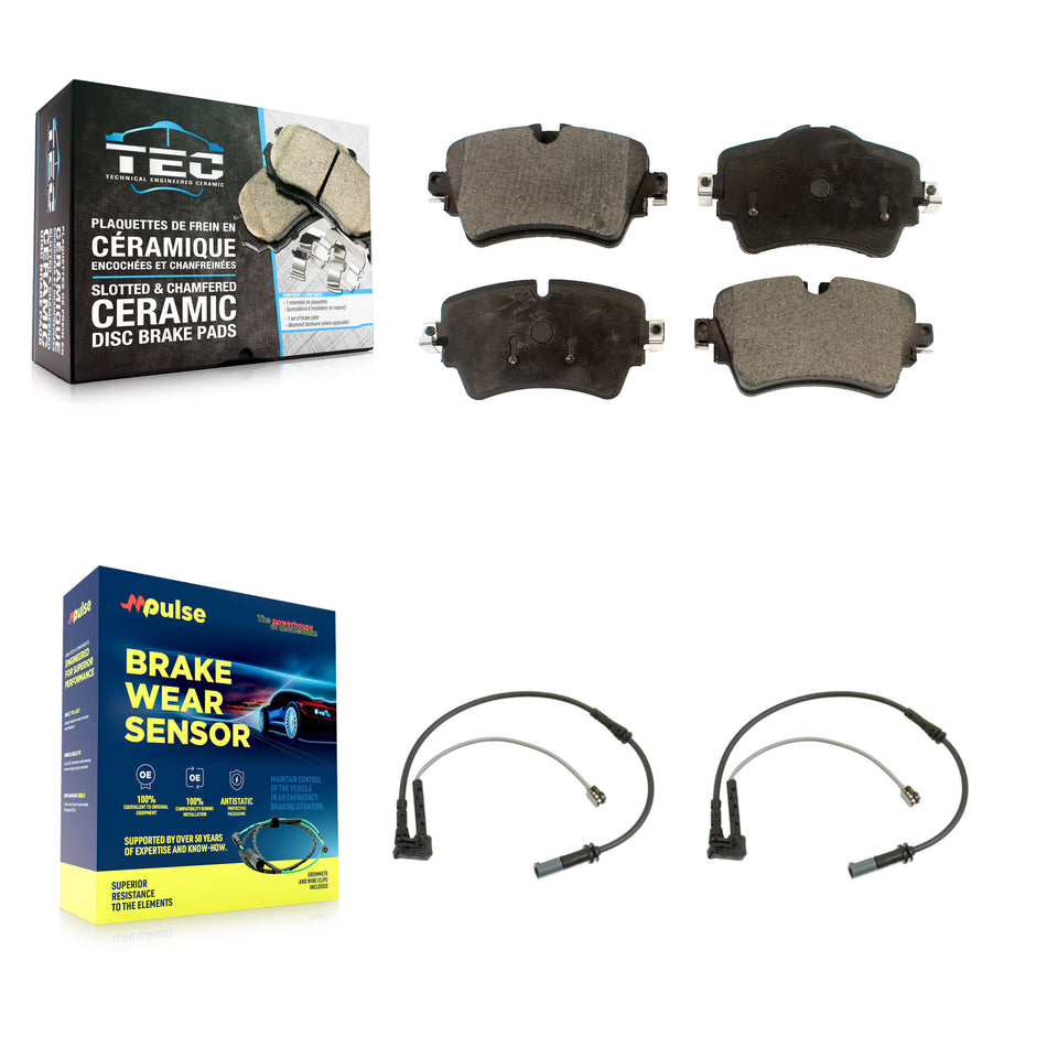 Front Ceramic Disc Brake Pads And Wear Sensors Kit For Mini Cooper Clubman KTW-100908
