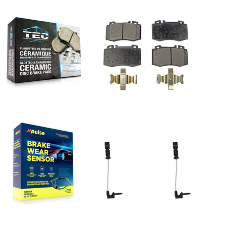 Front Ceramic Disc Brake Pad And Wear Sensor Kit For Mercedes-Benz SL500 SL600 S600 CL500 KTW-100958