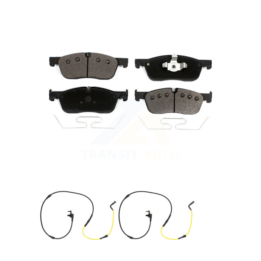 Front Ceramic Disc Brake Pad And Wear Sensor Kit For Jaguar F-Pace Land Rover Range Velar KTW-100963