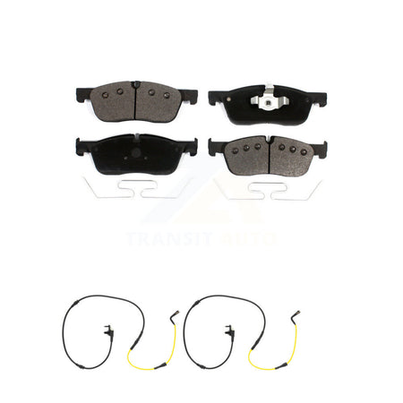 Front Ceramic Disc Brake Pad And Wear Sensor Kit For Jaguar F-Pace Land Rover Range Velar KTW-100963