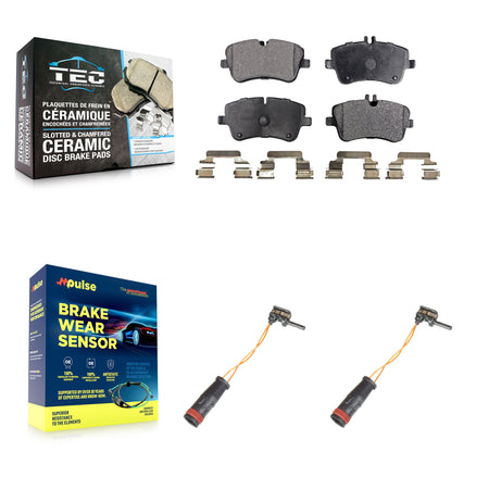 Front Ceramic Brake Pad Wear Sensor Kit For Mercedes-Benz C240 C230 C280 C320 SLK280 C350 KTW-101010