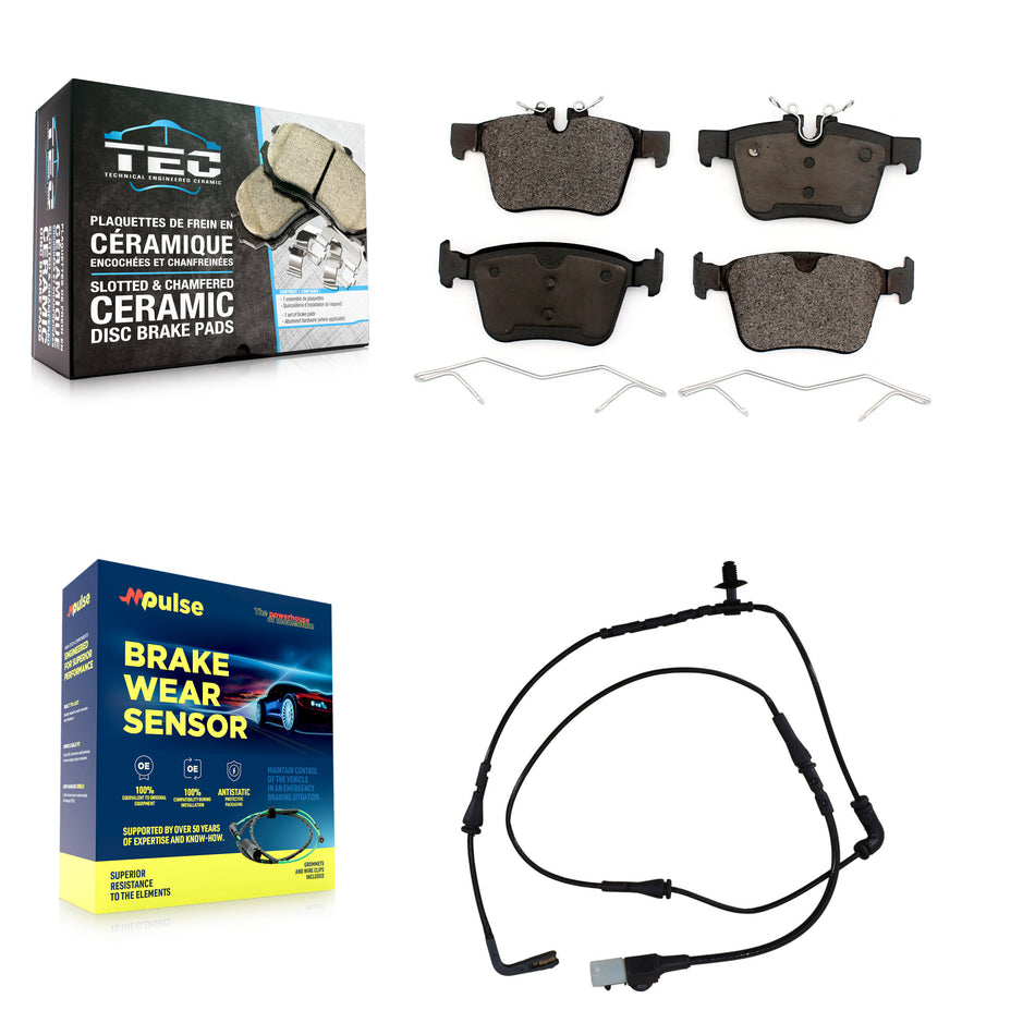 Rear Ceramic Disc Brake Pads And Wear Sensors Kit For Land Rover Range Evoque KTW-101094