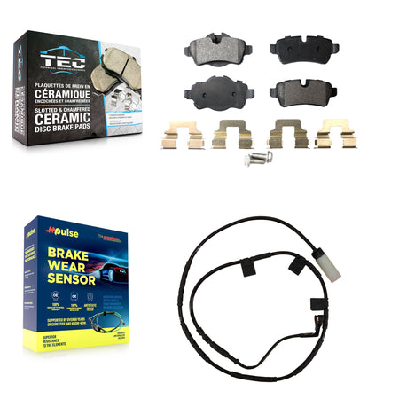 Rear Ceramic Disc Brake Pads And Wear Sensors Kit For Mini Cooper KTW-101095