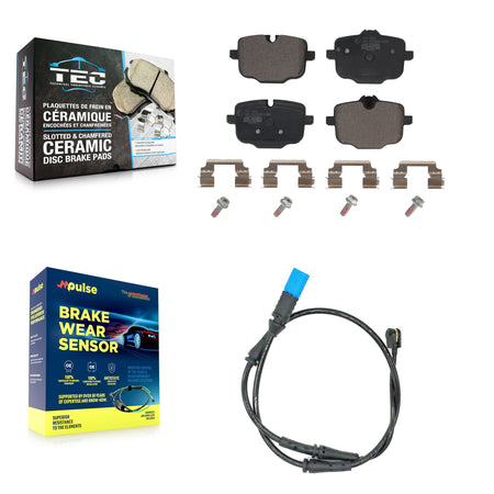 Rear Ceramic Disc Brake Pads And Wear Sensors Kit For BMW X3 KTW-101128