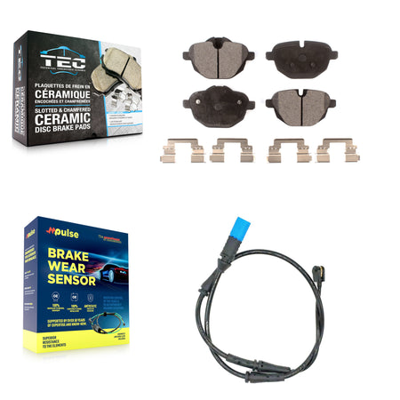 Rear Ceramic Disc Brake Pads And Wear Sensors Kit For BMW X3 KTW-101129