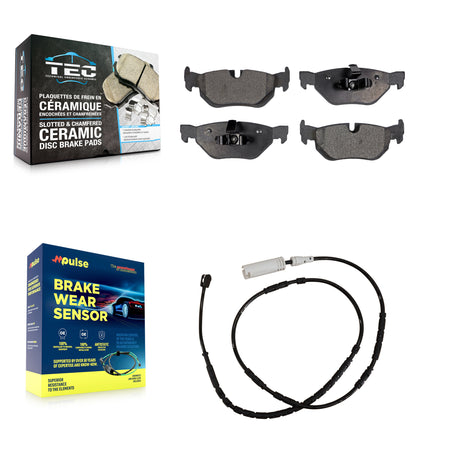 Rear Ceramic Disc Brake Pads And Wear Sensors Kit For BMW X1 KTW-101142