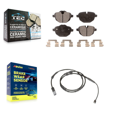 Rear Ceramic Disc Brake Pads And Wear Sensors Kit For BMW X3 X4 KTW-101154