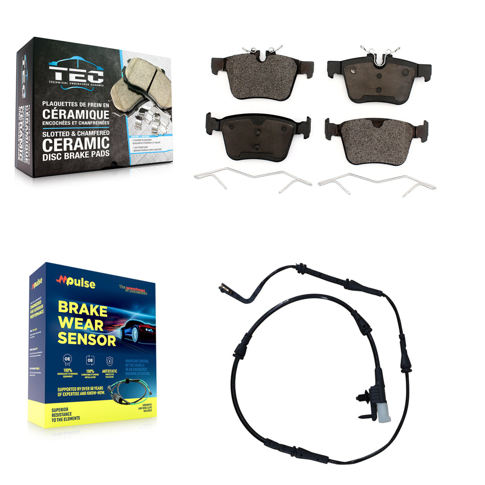 Rear Ceramic Disc Brake Pads And Wear Sensors Kit For Land Rover Discovery Sport KTW-101213