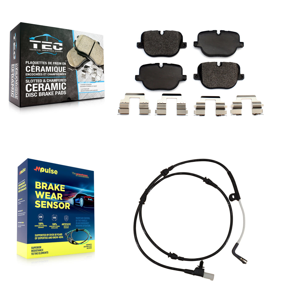 Rear Ceramic Brake Pads Wear Sensor Kit For Land Rover Range Sport 5.0L with Supercharged KTW-101242