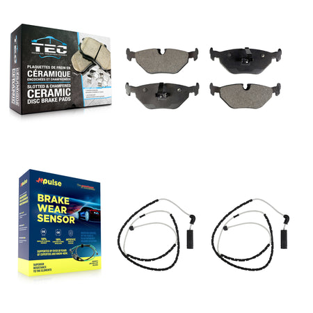 Rear Ceramic Disc Brake Pads And Wear Sensors Kit For BMW Z4 KTW-101259