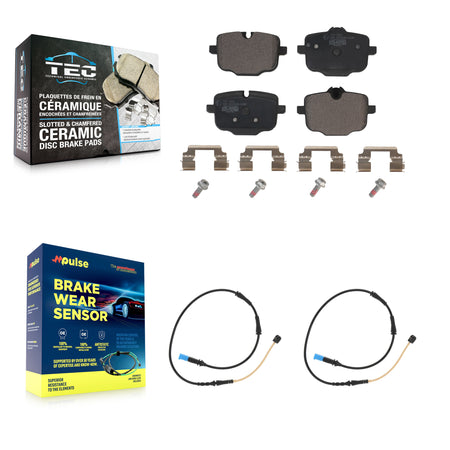 Rear Ceramic Disc Brake Pads And Wear Sensors Kit For BMW X4 KTW-101271