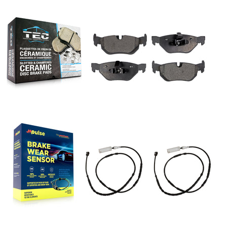 Rear Ceramic Disc Brake Pads And Wear Sensors Kit For BMW X1 KTW-101299