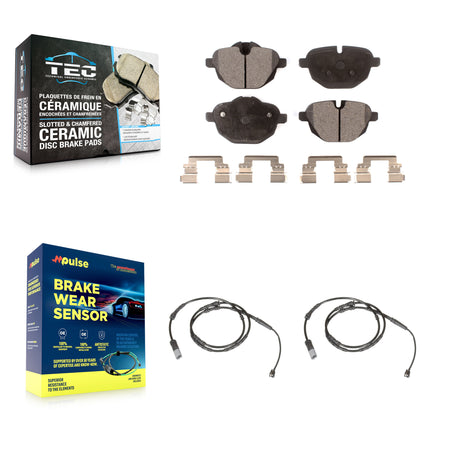 Rear Ceramic Disc Brake Pads And Wear Sensors Kit For BMW X3 X4 KTW-101311