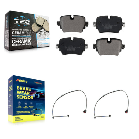 Rear Ceramic Brake Pad & Wear Sensor Kit For Jaguar F-Type With 325mm Diameter Rotor KTW-101327