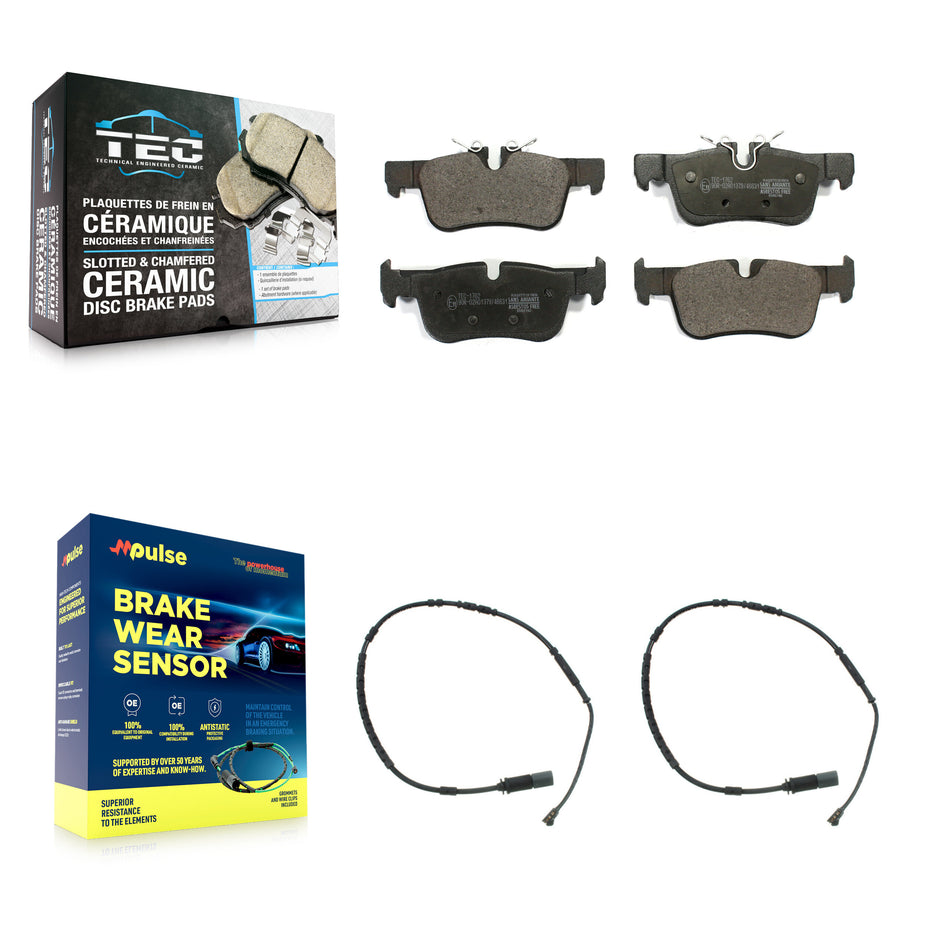 Rear Ceramic Disc Brake Pads And Wear Sensors Kit For BMW i3 i3s KTW-101336