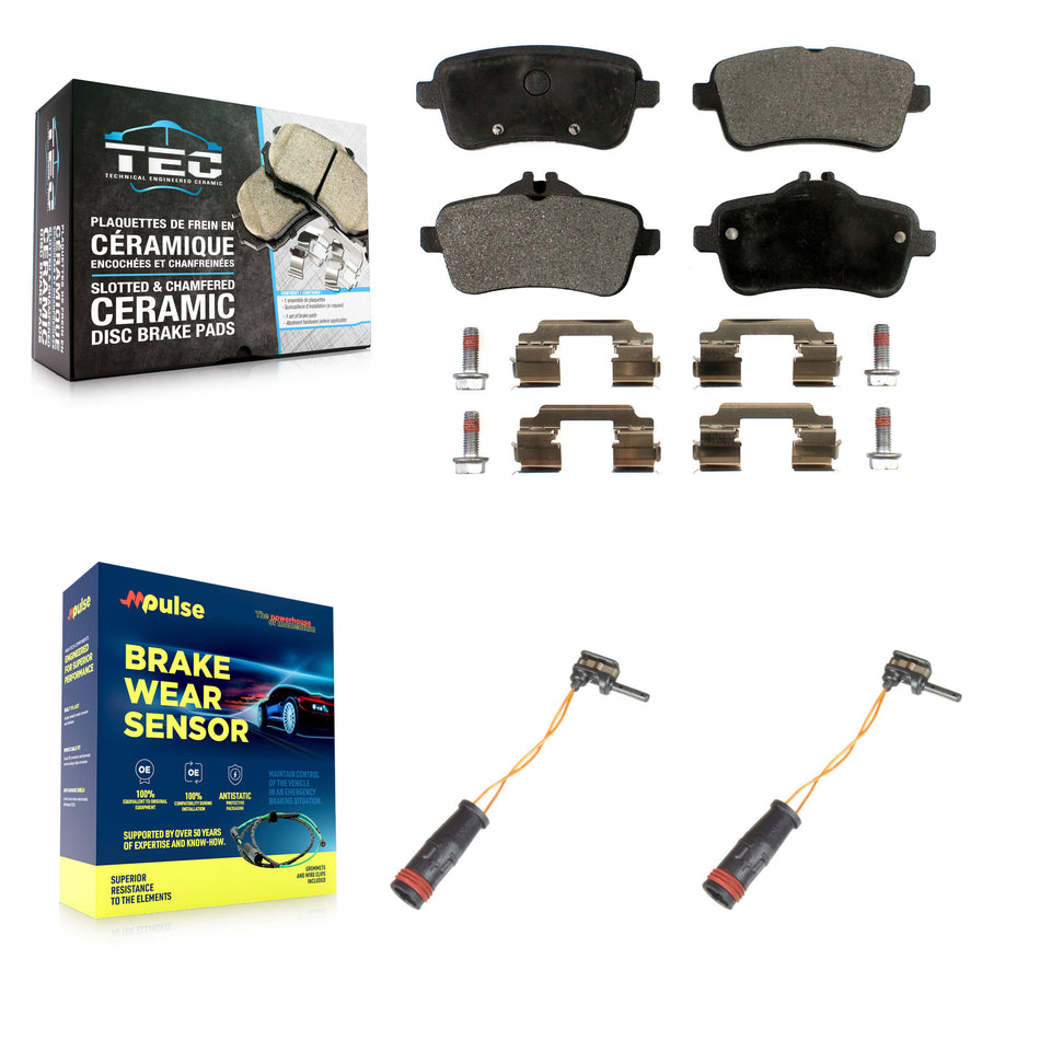 Rear Ceramic Brake Pads Wear Sensor Kit For Mercedes-Benz ML350 GLE400 GLE350 GL350 GLE43 KTW-101343